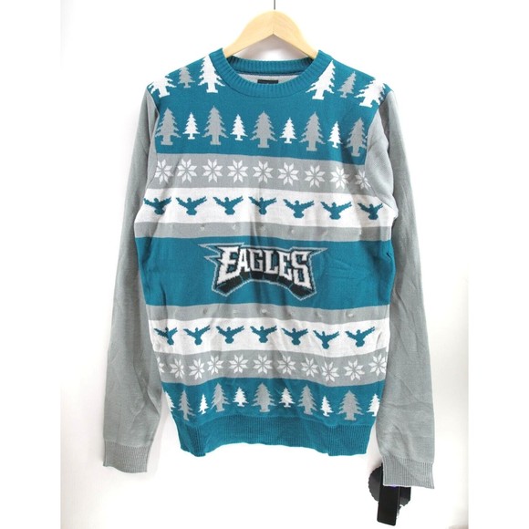 NFL Other - Philadelphia Eagles Light Up Sweater LED Sweatshirt Bluetooth Speaker Mens M